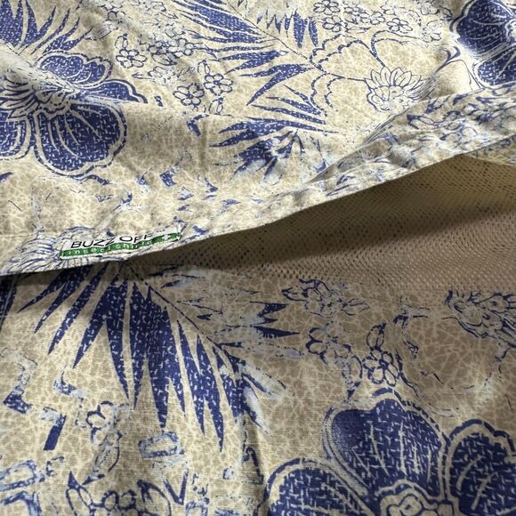 ExOfficio Men Shirt Large Buzz Off Insect Shield Vented Button Floral Hawaiian - Picture 8 of 12